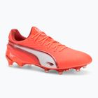 PUMA King Ultimate FG/AG scarpe da calcio da uomo rosso incandescente/puma bianco/rosso fuoco