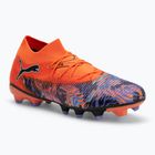 Scarpe da calcio PUMA Future 8 Match Creativity FG/AG da uomo: papavero arancione/nero/ametista scuro/luce piperita