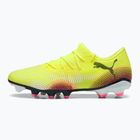 Scarpe da calcio da uomo PUMA Future 8 Match Low FG/AG yellow alert/ puma nero/ sole colpito