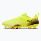 Scarpe da calcio per bambini PUMA Future 8 Match LL FG/AG allarme giallo/ puma nero/ sole colpito