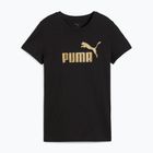 PUMA ESS Metallic No. 1 Logo Tee Donna puma nero/oro metallizzato