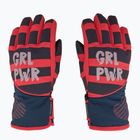Guanto da sci per bambini ZIENER Liwa Aquashield PR rosso fuoco