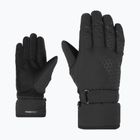 Guanti da sci da donna ZIENER Kisar Aquashield nero