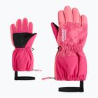 Guanti da sci per bambini ZIENER Levio AS Minis tie dye pop pink