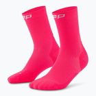 Calze a compressione CEP da donna Run Mid Cut 5.0 rosa