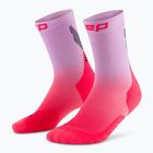 Calze a compressione CEP da uomo Run Edt. Gradient Mid Cut Compression 5.0 rosa/lilla sbiadito