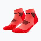 Calze a compressione da donna CEP Run Low Cut 5.0 neon coral