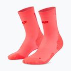 Calzini da donna CEP Ultralight Mid Cut 4.0 neon coral/red