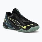 Scarpe da pallamano da uomo PUMA Solarstrike 4 puma black/green terrain/fizzy light