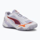 Scarpe da pallamano da donna PUMA Solarstrike 4 puma white/heat fire/lilac crush berry