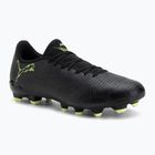 Scarpe da calcio da uomo PUMA Future 8 Play FG/AG puma nero/luce frizzante/terreno verde
