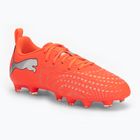 Scarpe da calcio junior PUMA Future 9 Play FG/AG Jr glowing red/puma white/puma black/puma silver