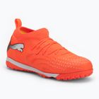 Scarpe da calcio PUMA Future 9 Match TT + Mid Jr glowing red/puma white/puma black/puma silver