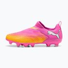 Scarpe da calcio per bambini PUMA Future 9 Match LL FG/AG Jr poison pink/puma wht/sun stream/bright aqua/puma blk