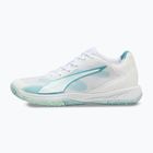 Scarpe da pallamano PUMA Accelerate Pro 4 Game On puma white/baltic sea blue/fresh water