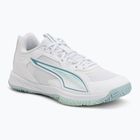 Scarpe da pallamano PUMA Accelerate Pro 4 Game On puma white/baltic sea blue/fresh water