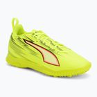 Scarpe da calcio junior PUMA Ultra 6 Play TT Jr yellow alert/puma black/glowing red/lime squeeze