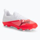 Scarpe da calcio bambino PUMA Ultra 7 Match FG/AG Jr ultra red/puma black/puma white