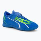 Scarpe da calcio PUMA Ultra Play IT V da bambino ultra blu/puma bianco/verde