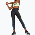 Leggings da allenamento da donna PUMA Fit Eversculpt Color Block Hw 7/8 puma nero/verde velocità