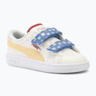 PUMA Smash 3.0 Summer Camp V Inf scarpe da bambino bianco caldo/camomilla/puma bianco