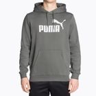 Felpa da uomo con cappuccio PUMA Essentials Big Logo FL mineral gray