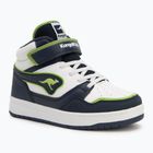 Scarpe da bambino KangaROOS K-CP Dunkin Mid EV dark navy/lime