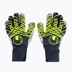 Guanto da portiere uhlsport Prediction Supergrip + HN blu/bianco/giallo fluo