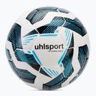 Uhlsport Fairtrade Top Training Addglue calcio bianco/nero/blu fluo taglia 5