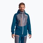 Giacca softshell da uomo ORTOVOX Pordoi blu petrolio