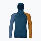 Felpa termica da uomo ORTOVOX 120 Comp Light Hoody petrol blue