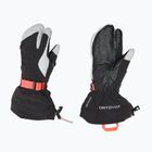 Guanti da sci da donna ORTOVOX Merino Freeride 3 Finger nero corvino