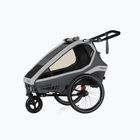 Rimorchio per bicicletta Qeridoo Kidgoo 1 grigio acciaio