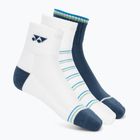 Calzini YONEX 19236 alla caviglia 3 paia navy/white/green