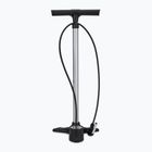 Lezyne Macro Floor DV Pompa per bicicletta a doppia valvola 220psi argento