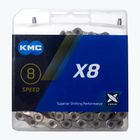 Catena per bicicletta KMC X8 x114 argento