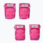 Globber Toddler Set di protezioni per bambini rosa intenso/fiori