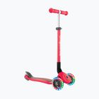 Globber Primo pieghevole luci rosso triciclo scooter per bambini