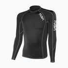 Maglia a maniche lunghe da nuoto uomo TUSA Black rashguard