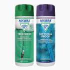 Nikwax Tech Wash + SoftShell Proof 2 x 300 ml Kit per la cura dell'abbigliamento