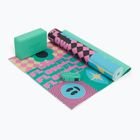 Set yoga Myga Spirit Yoga Set mat + block + turquoise strap