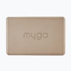 Blocco yoga in schiuma Myga marrone