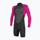 Muta per bambini O'Neill Youth Reactor-2 2mm Back Zip LS Spring black/berry