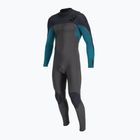 O'Neill Hyperfreak Fire 5/4+ Chest Zip Full midnight/nero/tidepool schiuma da nuoto per bambini