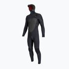 Muta da bagno O'Neill Psycho Tech 6/4+ con zip sul petto e cappuccio nero 5545 da uomo