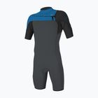 Muta da uomo per il nuoto O'Neill Hammer 2mm Chest Zip SS Spring graphite/black/ocean
