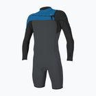 Muta da uomo per il nuoto O'Neill Hammer 2mm Chest Zip LS Spring graphite/black/ocean