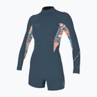 Muta da nuoto da donna O'Neill Bahia 2/1 Back Zip LS Spring copen blue/painted tropics/copen blue