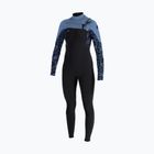 Muta da nuoto donna O'Neill Epic 4/3 mm Chest Zip Full black/stormy palm/faded denim
