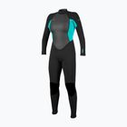 Muta da nuoto donna O'Neill Reactor-2 3/2 mm Back Zip Full black/light aqua